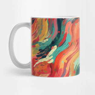 Acrylic Brush Stroke - Modern Art Pattern Design Mug